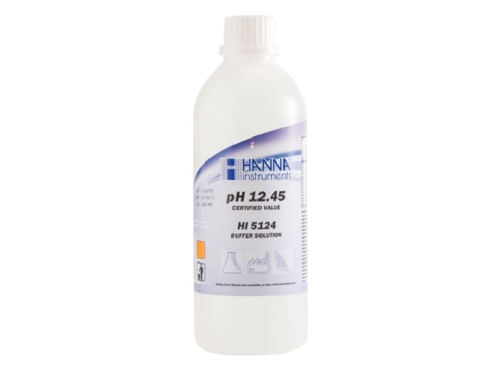 HI5124 là một dung dịch hiệu chuẩn NIST pH 12.45 HI5124 là một dung dịch hiệu chuẩn NIST pH 12.45