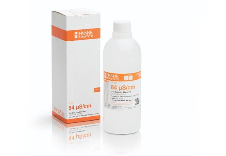 HI7033L là một dung dịch hiệu chuẩn độ dẫn 84µS/cm