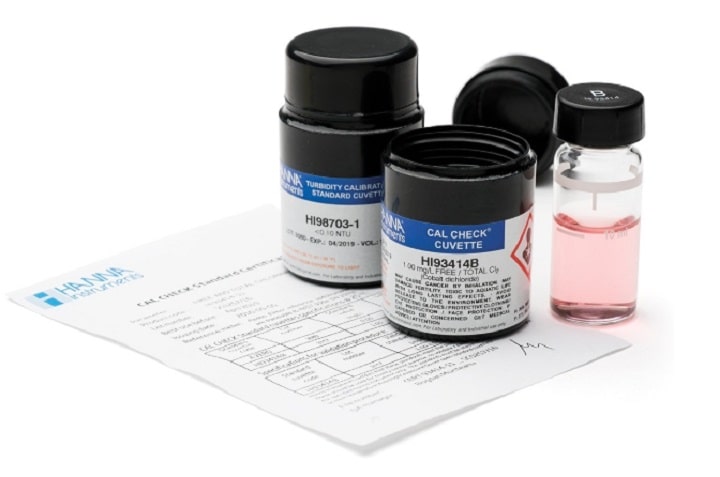 HI93414-11 là bộ Cal Check chuẩn Clo dư và clo
