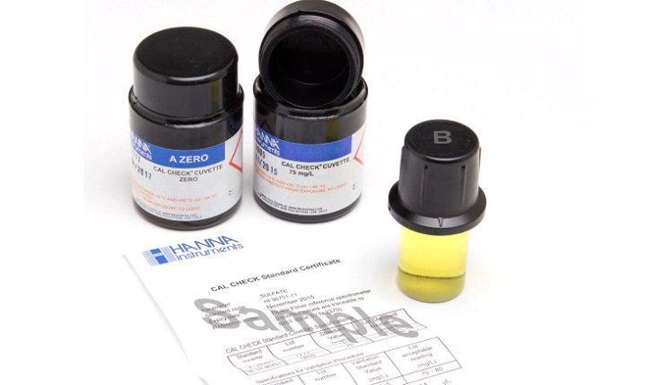 HI96715-11 Cal Check chuẩn Amoni thang trung là dung dịch đơn giản dùng để kiểm tra và hiệu chuẩn Máy quang đo amoni thang trung HI96715. 