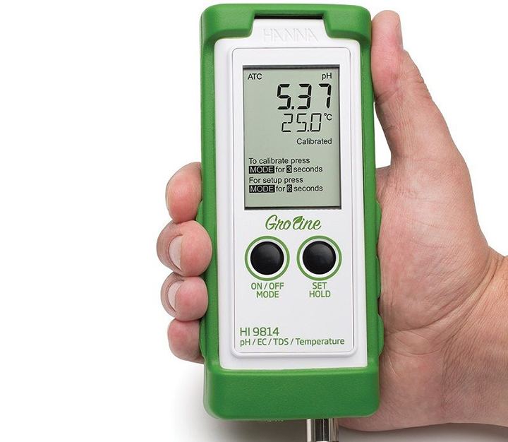 Máy đo pH/EC/TDS/Nhiệt Độ Hanna HI9814 Máy đo pH/EC/TDS/Nhiệt Độ Hanna HI9814