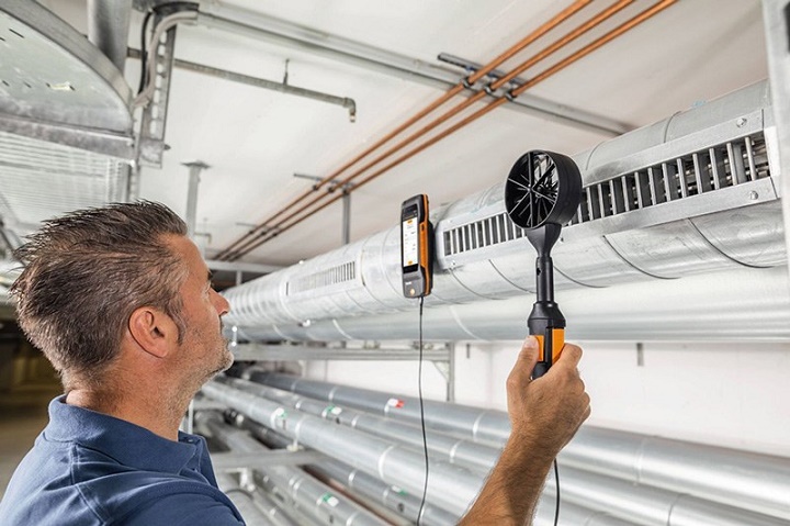 Testo 0563 0400 72 được ứng dụng trong kiểm tra hệ thống khí
