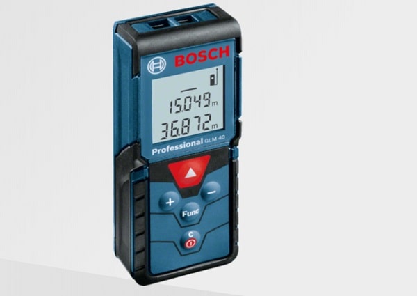 Máy đo khoảng cách laser Bosch GLM 40 có khả năng đo ở phạm vi đến 40m