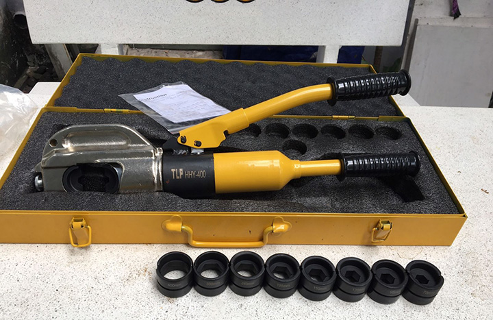 kìm bấm cos thủy lực tlp hhy 400 và hộp phụ kiện kìm bấm cos thủy lực tlp hhy 400