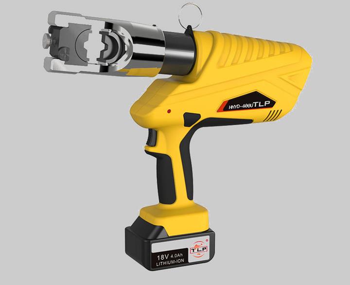 Kìm ép cos thủy lực dùng pin HHYD-400U với lực ép 12 tấn