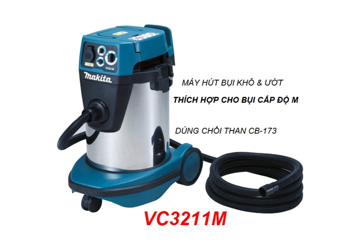 Máy hút bụi (ướt và khô) Makita VC3211M 