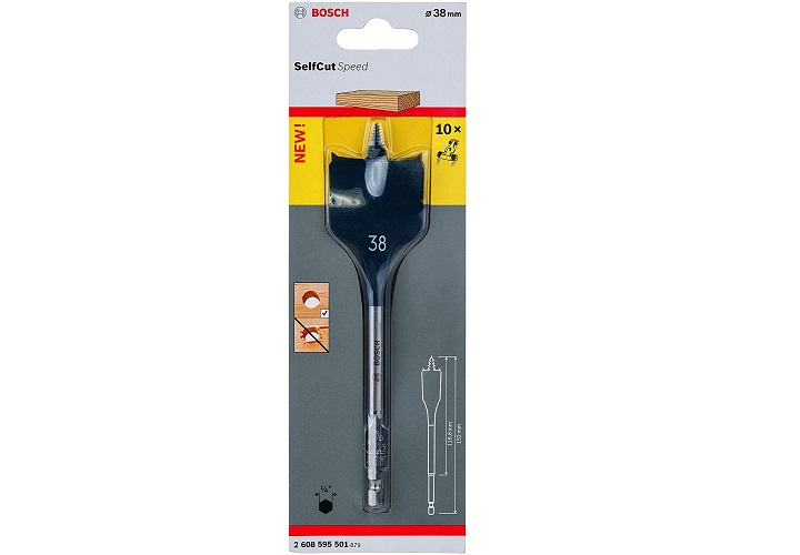 Mũi khoét gỗ đuôi cá SELFCUT 38x152mm Bosch 2608595501 Mũi khoét gỗ đuôi cá SELFCUT 38x152mm Bosch 2608595501