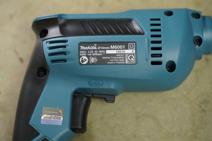 Thông số kỹ thuật máy khoan Makita M6001B Thông số kỹ thuật máy khoan Makita M6001B