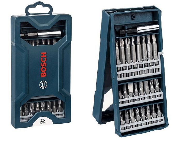 Bộ mũi vặn vít 25 món (xanh dương) Bosch 2607017400 Bộ mũi vặn vít 25 món (xanh dương) Bosch 2607017400