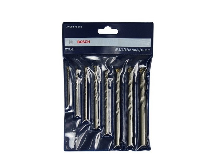 Bộ mũi khoan tường Concrete 3/4/5/6/7/8/9/10 Bosch 2608578156 Bộ mũi khoan tường Concrete 3/4/5/6/7/8/9/10 Bosch 2608578156