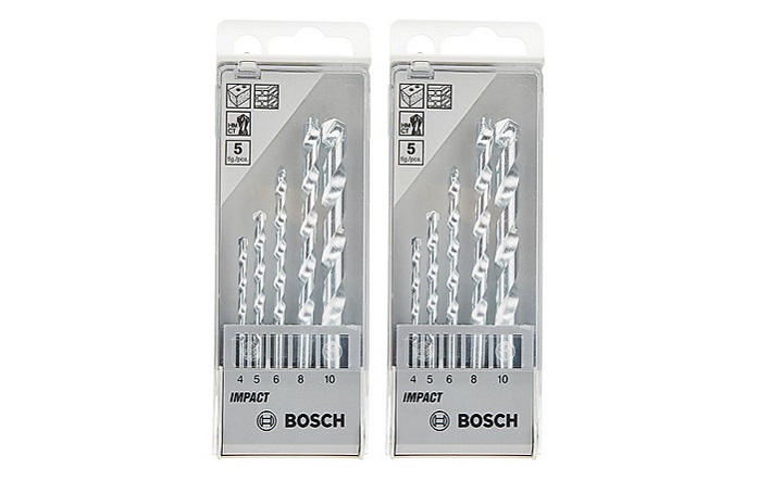 Mũi khoan tường bộ 5 mũi 4/5/6/8/10mm Bosch 2608590090 Mũi khoan tường bộ 5 mũi 4/5/6/8/10mm Bosch 2608590090