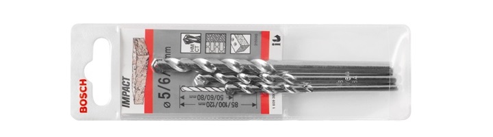 Mũi khoan tường bộ 3 mũi 5/6/8mm Bosch 2608590127 Mũi khoan tường bộ 3 mũi 5/6/8mm Bosch 2608590127