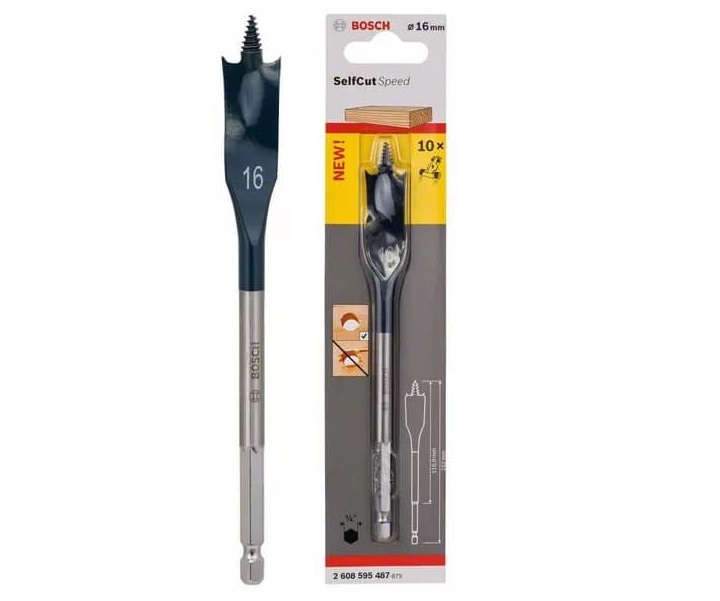 Mũi khoét gỗ đuôi cá SELFCUT 16x152mm Bosch 2608595487 Mũi khoét gỗ đuôi cá SELFCUT 16x152mm Bosch 2608595487