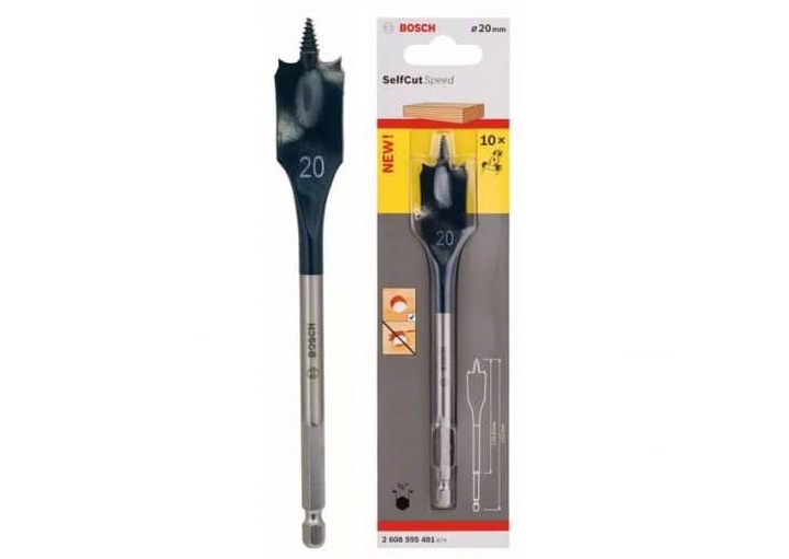 Mũi khoét gỗ đuôi cá SELFCUT 20x152mm Bosch 2608595491