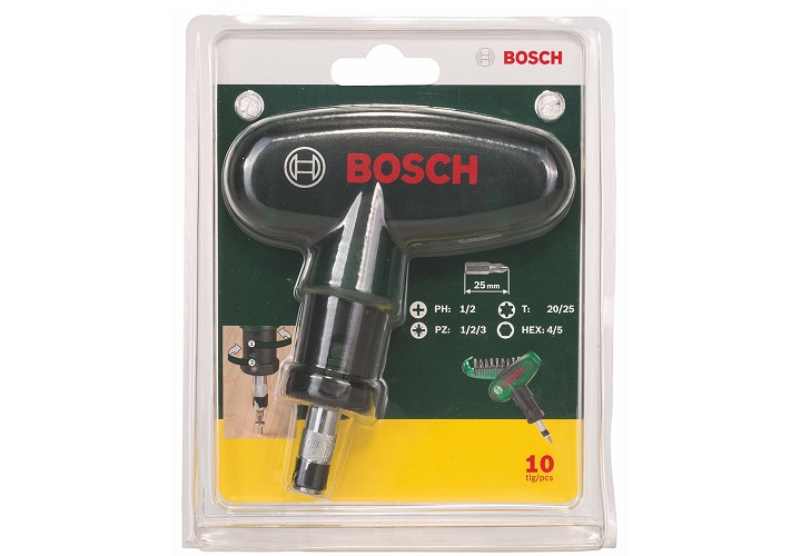 Bộ mũi vặn vít cầm tay 10 món Bosch 2607019510