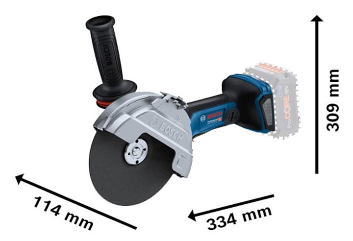 Máy mài góc dùng pin Bosch GWS 18V-180 PC