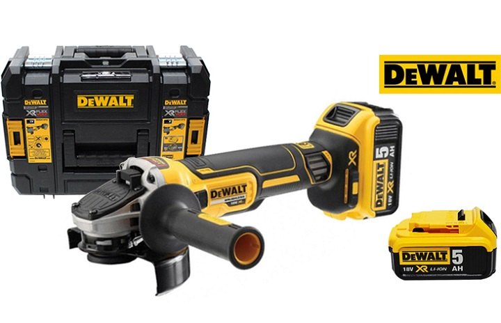 Set máy mài góc dùng pin Dewalt DCG405P2