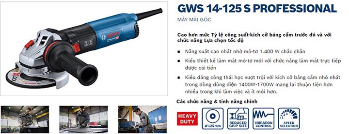 Máy góc Bosch GWS 14-125 S