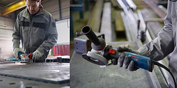 Máy mài góc Bosch GWS 14-125 S ứng dụng trong ngành công nghiệp