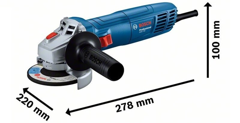 Bosch GWS 700 nhỏ gọn, trọng lượng nhẹ