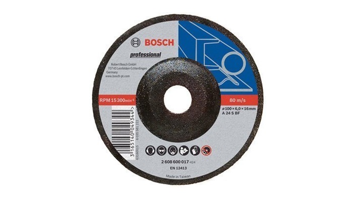 Đá mài 100x6x16mm (sắt) Bosch 2608600017 Đá mài 100x6x16mm (sắt) Bosch 2608600017