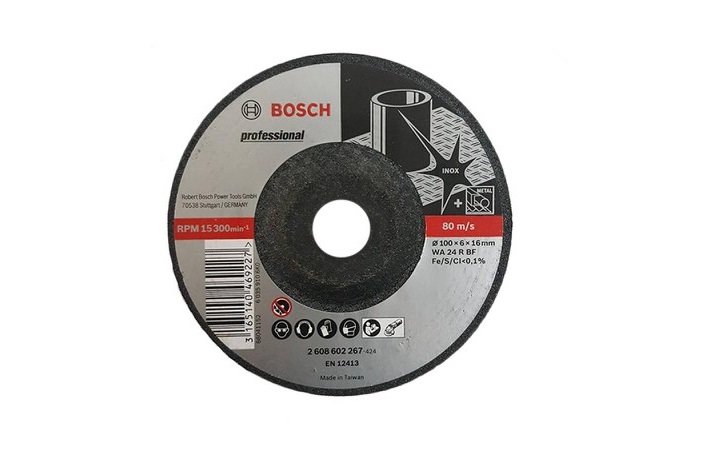 Đá mài 100x6x16mm (inox) Bosch 2608602267 Đá mài 100x6x16mm (inox) Bosch 2608602267