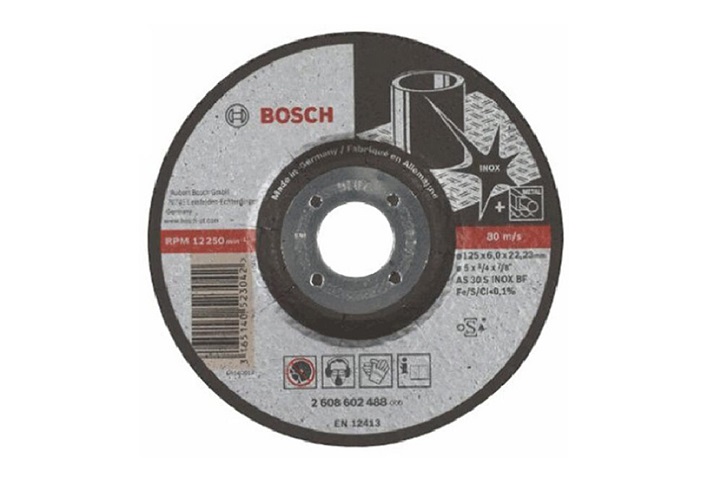 Đá mài 125x6x22.2mm (inox) Bosch 2608602488