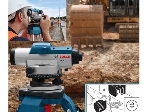 Sai số trên máy thủy bình do ảnh hưởng độ cong quả đất