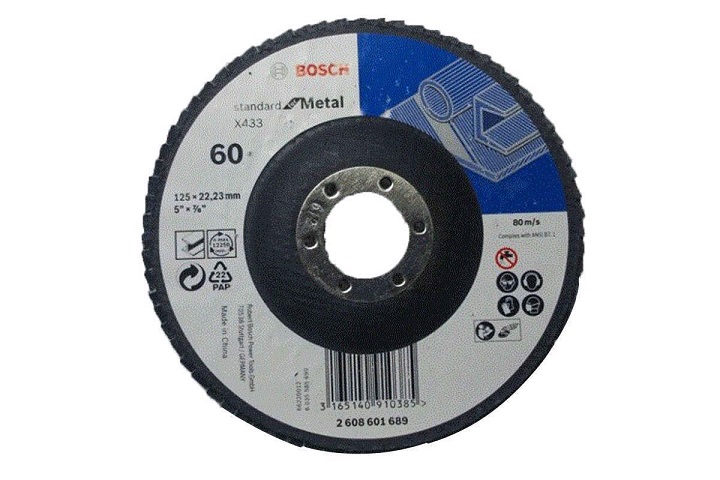 Đĩa nhám xếp Alox P40 Ø125mm Bosch 2608601688