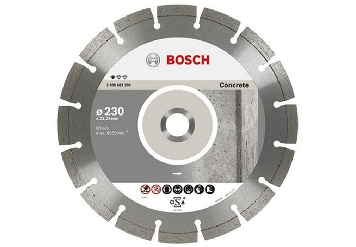 Đĩa cắt kim cương 230x22.2mm bê tông Bosch 2608602200 Đĩa cắt kim cương 230x22.2mm bê tông Bosch 2608602200