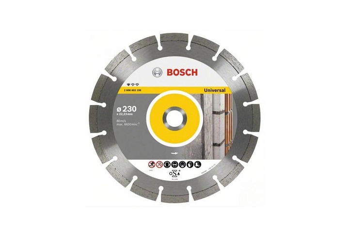 Đĩa cắt kim cương 230x22.2mm đa năng Bosch 2608602195 Đĩa cắt kim cương 230x22.2mm đa năng Bosch 2608602195