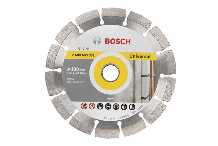 Đĩa cắt kim cương 180x22.2mm đa năng Bosch 2608603331 Đĩa cắt kim cương 180x22.2mm đa năng Bosch 2608603331