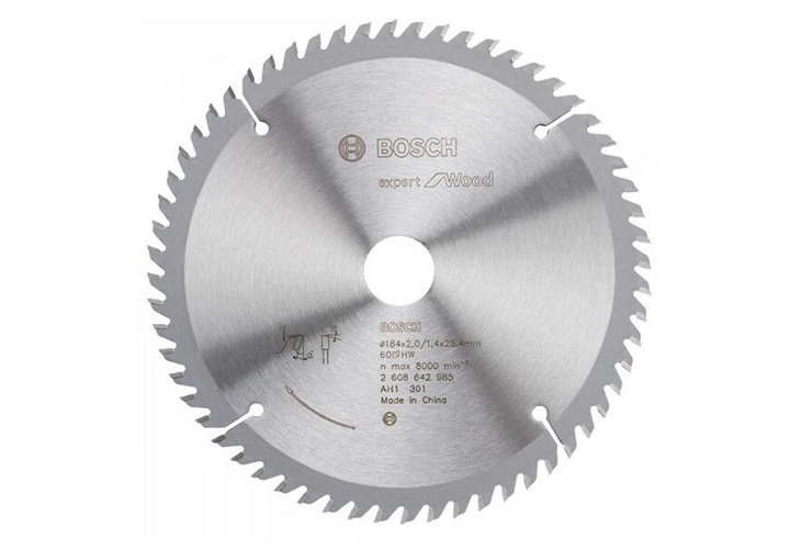 Lưỡi cưa gỗ 184x25.5mm T60 Bosch 2608642985 Lưỡi cưa gỗ 184x25.5mm T60 Bosch 2608642985