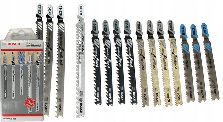 Bộ 15 lưỡi cưa lọng đa năng Bosch 2607011438 có tính ứng dụng cao