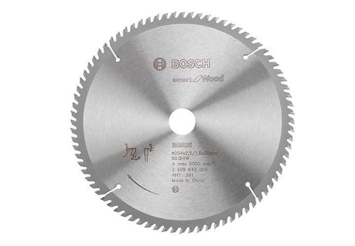 Lưỡi cưa gỗ 254x30mm T80 Bosch 2608643009 Lưỡi cưa gỗ 254x30mm T80 Bosch 2608643009