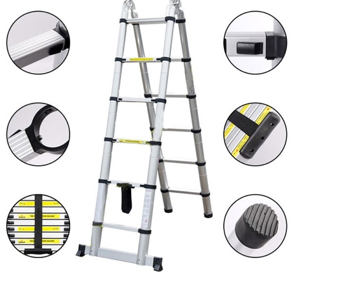 Thang nhôm Nikita AI38 thiết kế thông minh, tiện lợi