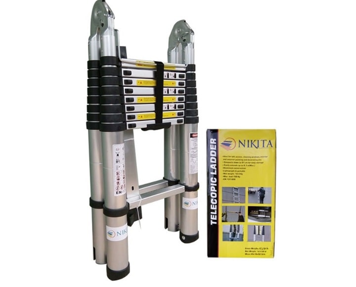 Thang nhôm rút Nitaka AI50 thiết kế gọn nhẹ, chịu tải trọng lớn Thang nhôm rút Nitaka AI50 thiết kế gọn nhẹ, chịu tải trọng lớn