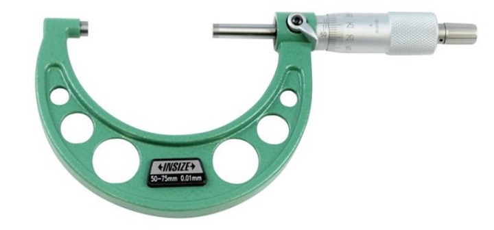 Panme Insize 3203-75A đảm bảo độ chính xác ± 2µm