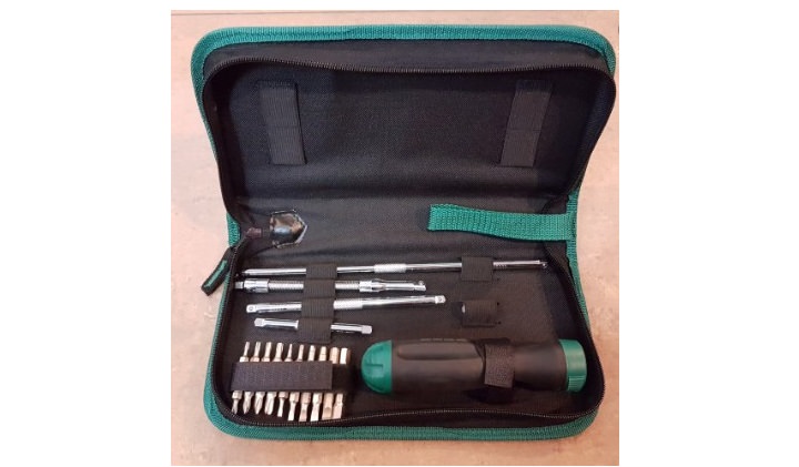 Bộ tuốc nơ vít cần tự động 26 chi tiết Sata 09343