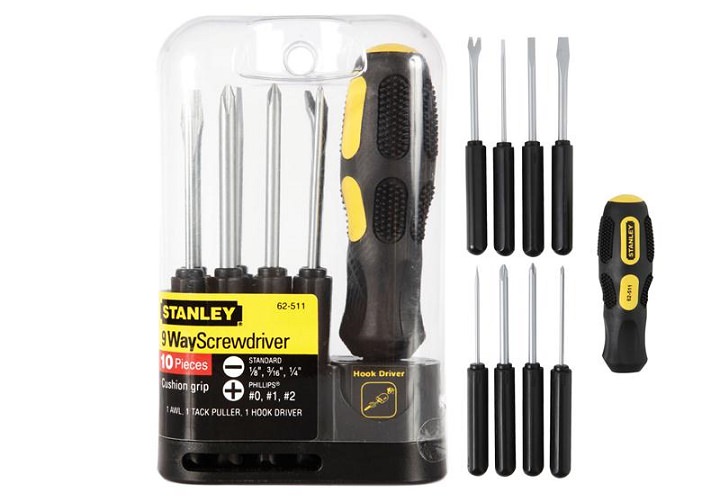 Bộ tô vít 9 kiểu STHT62511-8 Bộ tô vít 9 kiểu STHT62511-8