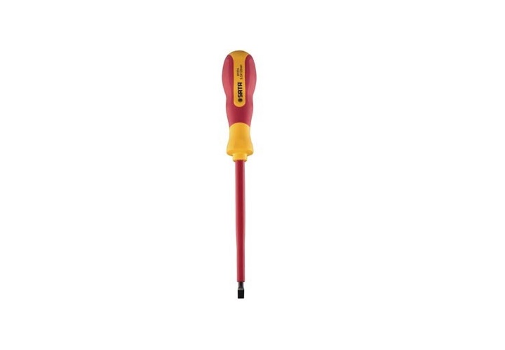 Tuốc nơ vít dẹp 3x100mm VDE cách điện 1000V Sata 61312