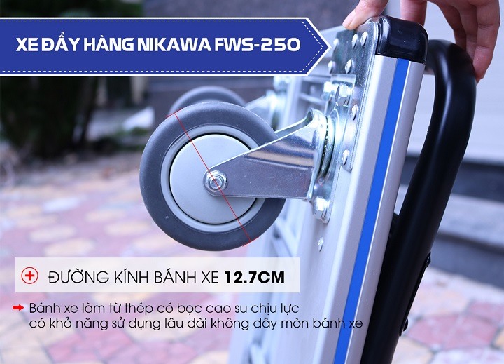 Đặc điểm nổi bật của xe đẩy hàng nhôm Nikawa FWS-250