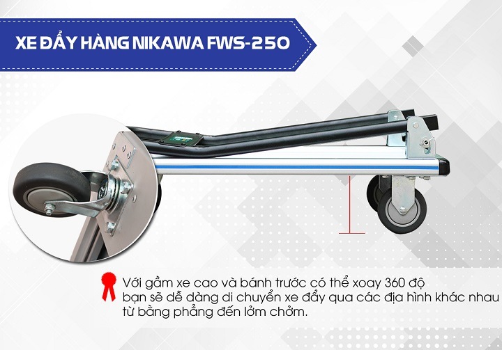Lý do bạn nên chọn xe đẩy hàng nhôm Nikawa FWS-250