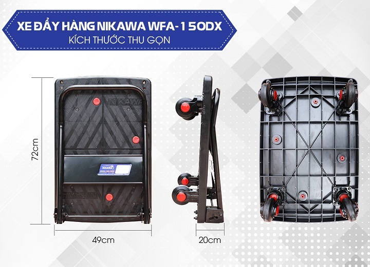 Xe đẩy hàng Nikawa WFA-150DX