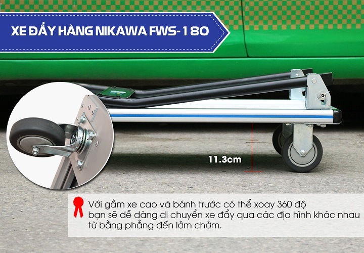 Những ưu điểm nổi bật của xe đẩy hàng Nikawa FWS-180