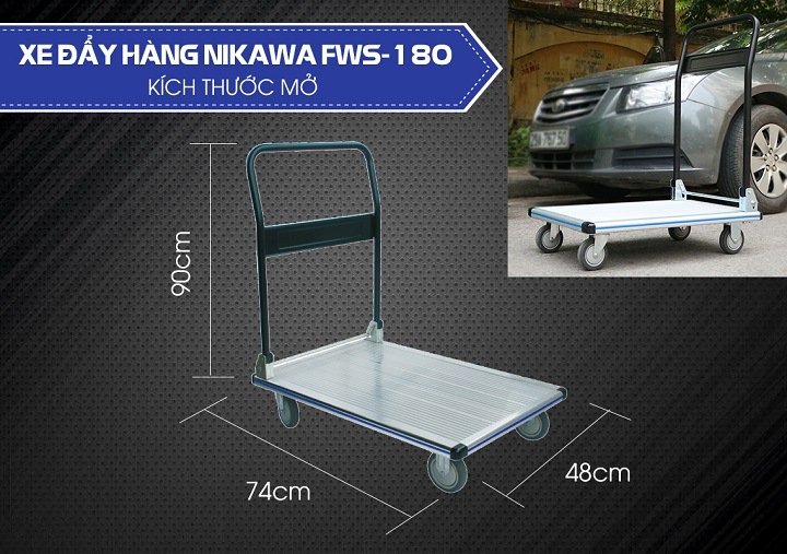 Xe đẩy hàng Nikawa FWS-180