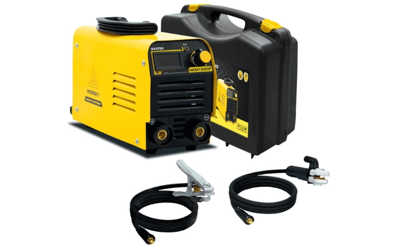 Trọn bộ sản phẩm máy hàn que điện tử Hồng Ký HKM1250F