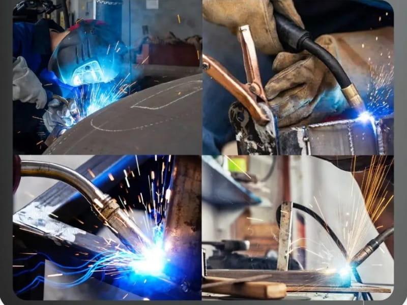 Hồng Ký HKMIG250-1 có thể hàn đa dạng các loại vật liệu