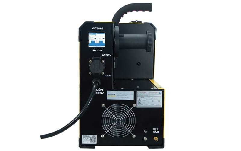 Hồng Ký HKMIG250-1 tích hợp quạt giúp làm mát, tản nhiệt, hạn chế nóng máy