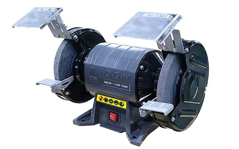 Máy mài bàn 2 đá Hồng Ký GLA-H1.112-2Đ thiết kế nhỏ gọn, dễ thao tác